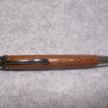 ビーフウッド　キヌカ仕上げ　回転式ロングパトリオットボールペン　