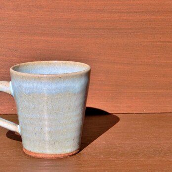 優しい天然灰の釉（青）mug・スリムタイプの画像