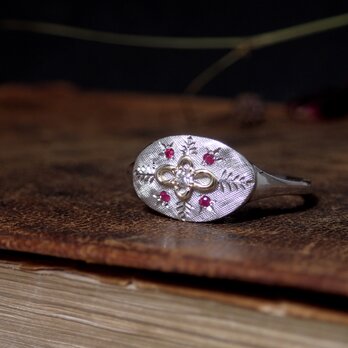 スモールステージ フラワー リング　（SmallStage Diamond Flower Ring)の画像