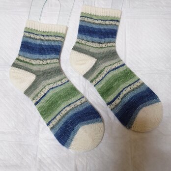 手編み靴下 opal 9515の画像