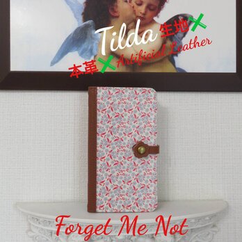 Tilda ティルダ (スウェーデン)”Forget Me Not” 手帳型スマホケース (概ね全機種対応)の画像