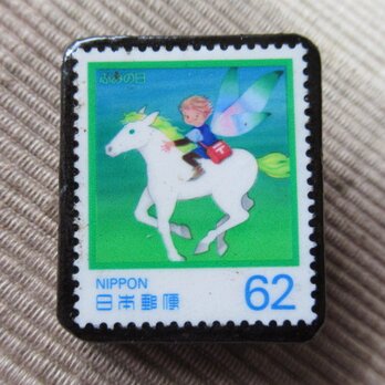 日本　馬切手ブローチ 5811の画像