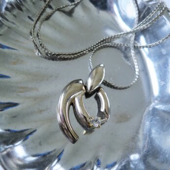 シルバーモチーフネックレス vintage necklace <NE1-L19>の画像