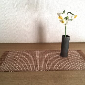 草木染め　手織りテーブルセンター　TC03の画像