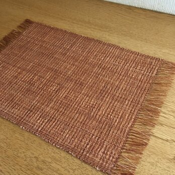 草木染め　手織りテーブルセンター　TS01の画像