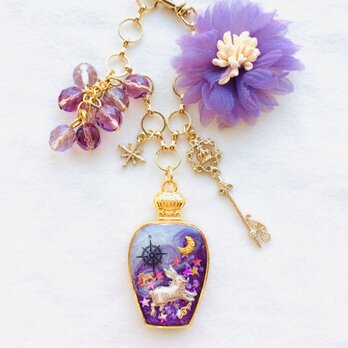 香水瓶バッグチャーム（魔の羅針盤）