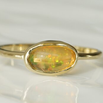 K10製　メキシコオパールのリング
