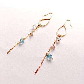 シズクフープとゆらゆらしずくのピアス/イヤリング