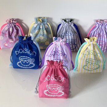 《選べるカラー》 コップ袋単品販売  入園入学グッズ・お習い事に　名入れ無料　の画像