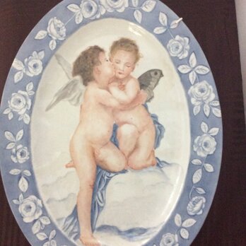 天使の絵皿の画像