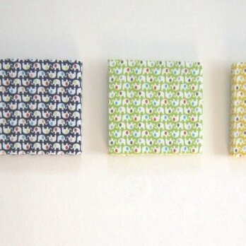 【Ｓ】ゾウさんのファブリックパネル