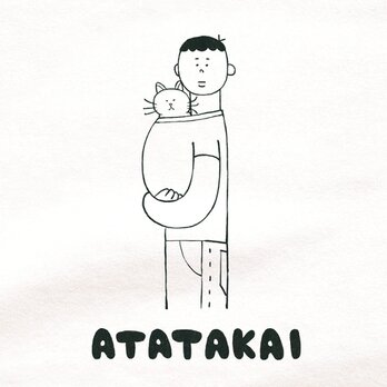 半袖Tシャツ 猫選べます『猫あたたかい・男子』メンズ レディースの画像