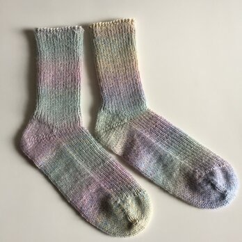 手編み靴下【シェイプイェス アワートライブ 967】の画像
