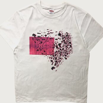 フロート・ピンク・ホワイト・Tシャツ【2TN-017-WT-PN】の画像