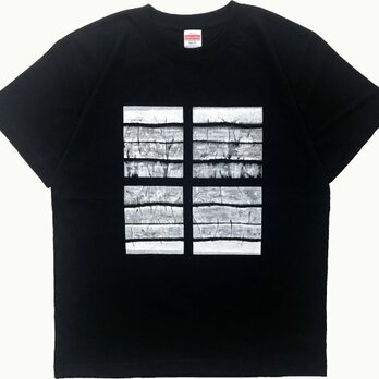 ウィンドウ・ブラック・Tシャツ【2TN-008-BK】の画像