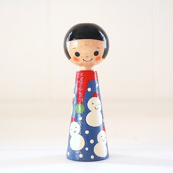［conocokeshi］指人形・hand puppet［６５］雪だるまちゃんの画像