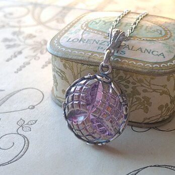 ヴィンテージ　Lilac･Silver-flower (5) ネックレスの画像