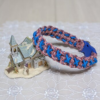 パラコード首輪　小型犬用　バックル首輪　(内径２７cm)