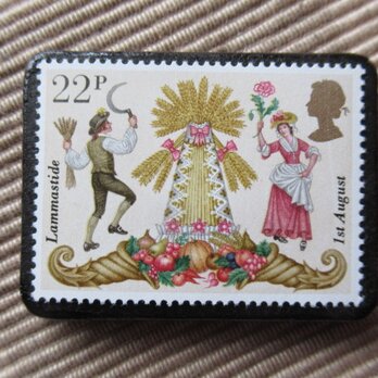 イギリス1981年　バレンタイン切手ブローチ5856の画像