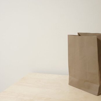 紙袋風布袋：薄茶の画像