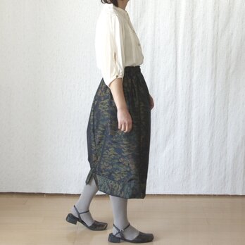 大島紬のつぼみスカートの画像