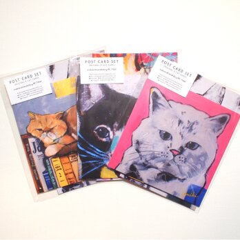 cats postcard setの画像