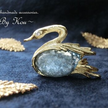 ♡幸運の象徴♡～ *✥Vintage Swan brooches✥*／Ｃの画像