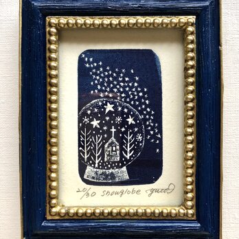 銅版画「snow globe」の画像