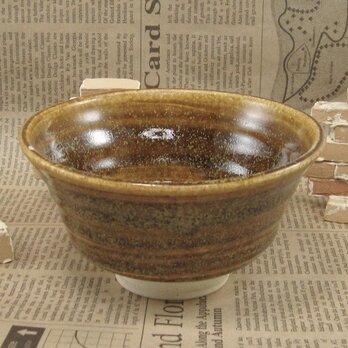 陶器ご飯茶碗（やや大）薄めのそば釉　【200102】の画像
