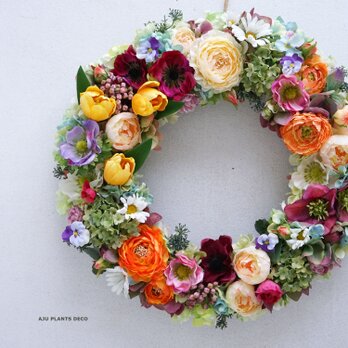 Wreath ～Spring has come～ 39cmの画像