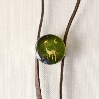 ループタイ039/ 三日月とキリン