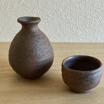 焼き締め酒器セット