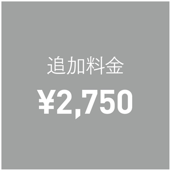 （オプション）追加料金 ¥2,750の画像