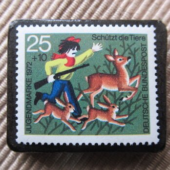 ドイツ　童話切手ブローチ　5924の画像