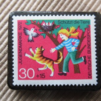 ドイツ　童話切手ブローチ　5925の画像