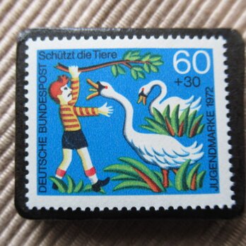 ドイツ　童話切手ブローチ　5926の画像