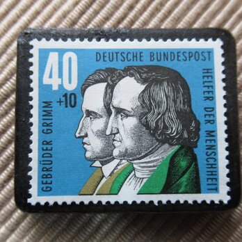 ドイツ　童話　グリム童話　切手ブローチ　5934の画像