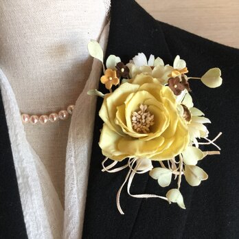 ハート♥️葉付薔薇