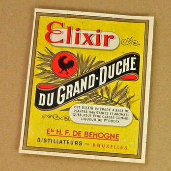 1枚/ Vintage ラベル Vol. 5（Elixir Du Grand Duche）DA-LA005の画像