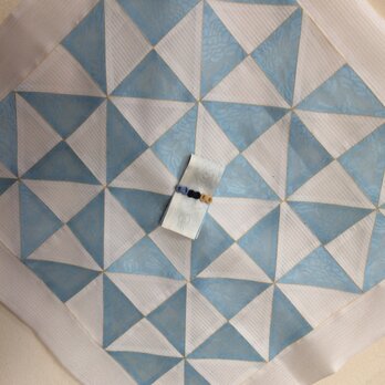 風車模様のポジャギ（みずいろ）