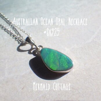 Australian Ocean Opal Necklace *Sv925の画像