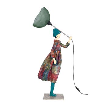 【2020年春モデル】風のリトルガールおしゃれランプ Renata スタンドライト 受注製作 送料無料の画像