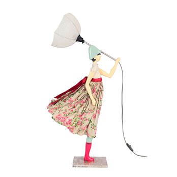 【2020年春モデル】風のリトルガールおしゃれランプ Simone スタンドライト 受注製作 送料無料の画像