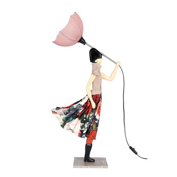 【2020年春モデル】風のリトルガールおしゃれランプ Stefania フロアライト 受注製作 送料無料の画像