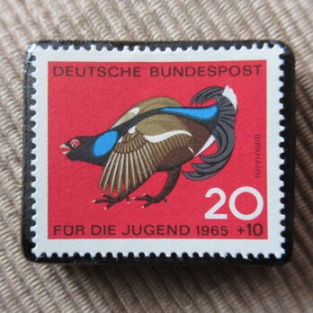 ドイツ　動物切手ブローチ　5994の画像