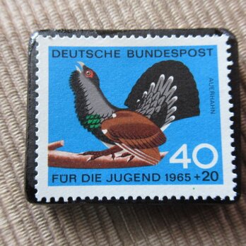 ドイツ　動物切手ブローチ　5995の画像