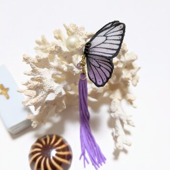 蝶のピアス　(小)　モルフォの画像