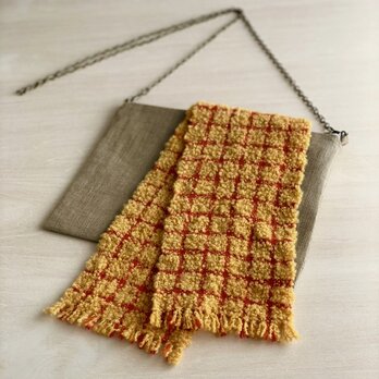 琉球カラーの飾り布　ショルダーバッグの画像