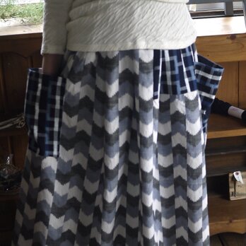 久留米絣2種のスカートの画像