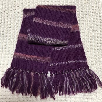 ☘️展示のみ☘️❄️丸編みマフラー英国羊毛・5種の画像